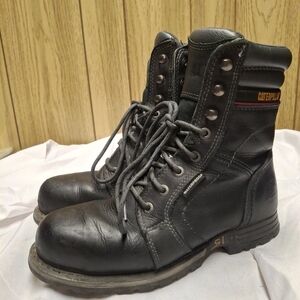 Caterpillar Women Echo Waterproof Steel Toe Work Boot Size 8.5 Black P90899